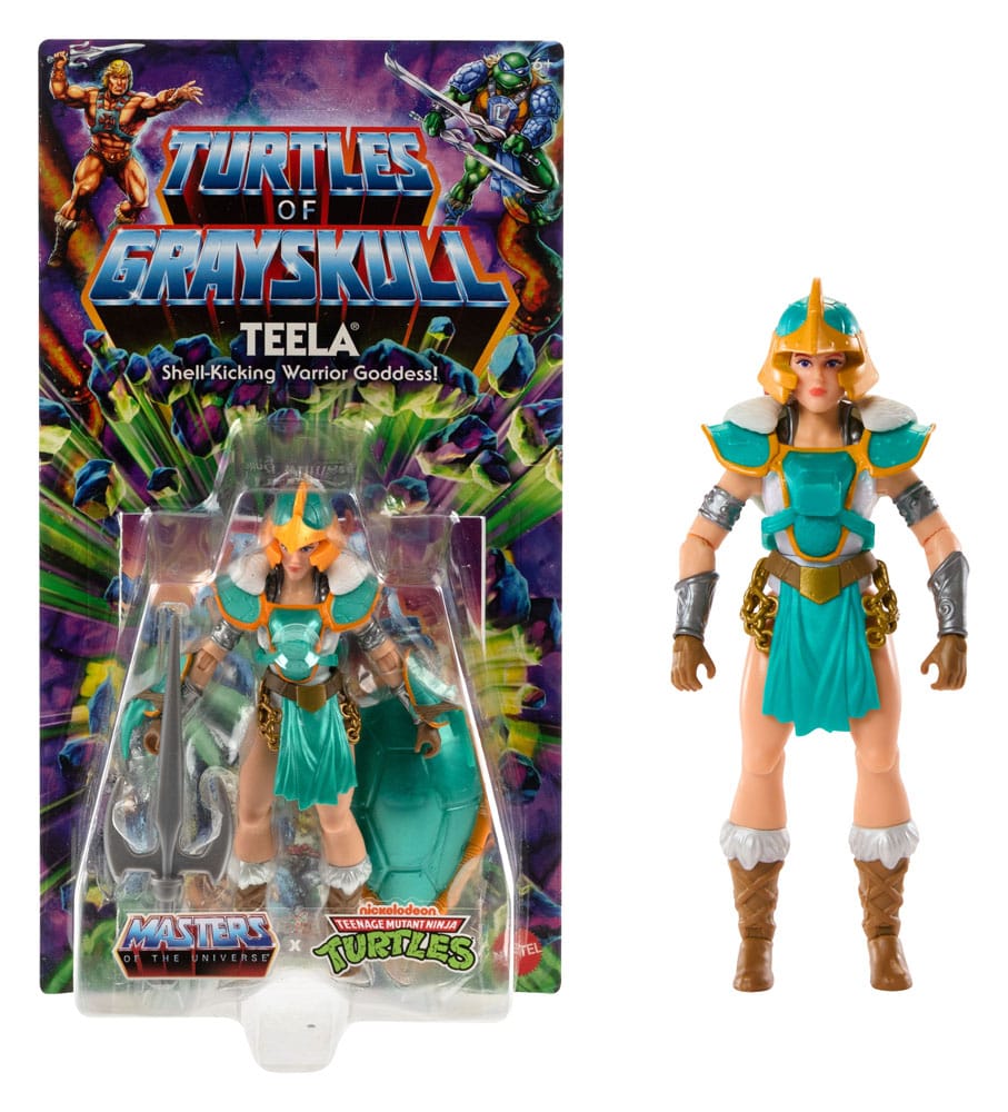 MOTU x TMNT Turtles of Grayskull Action Figure - Teela 14 cm by LAB7 Malta, Europe