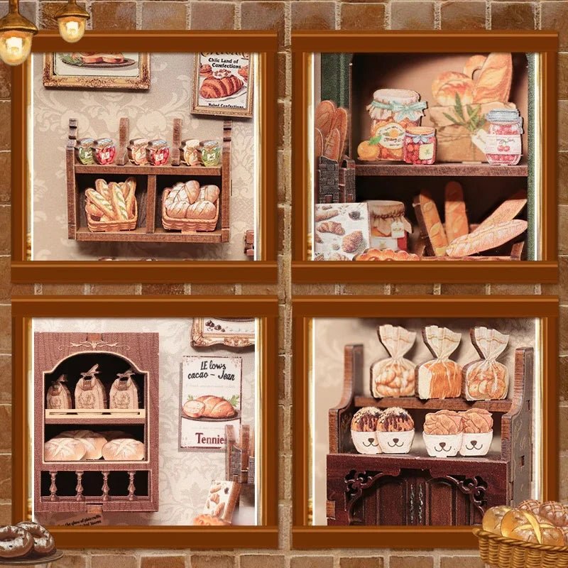Mrs. Hunt Bakery Miniature House DIY Book Nook With LED in Malta | LAB7
