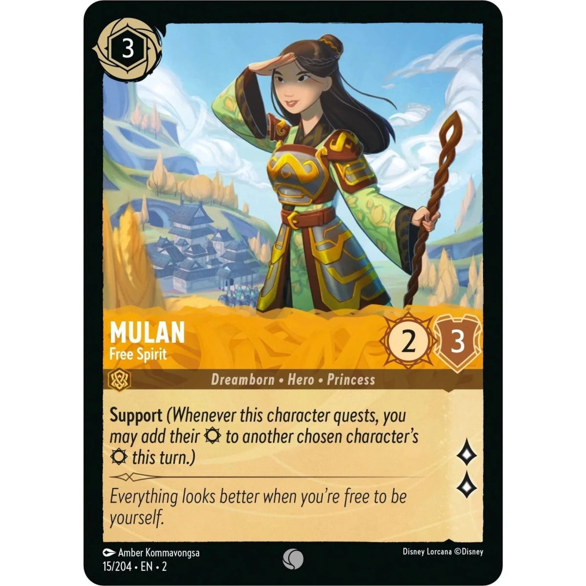 Mulan - Free Spirit (15/204) (Rise of the Floodborn) in Malta | LAB7