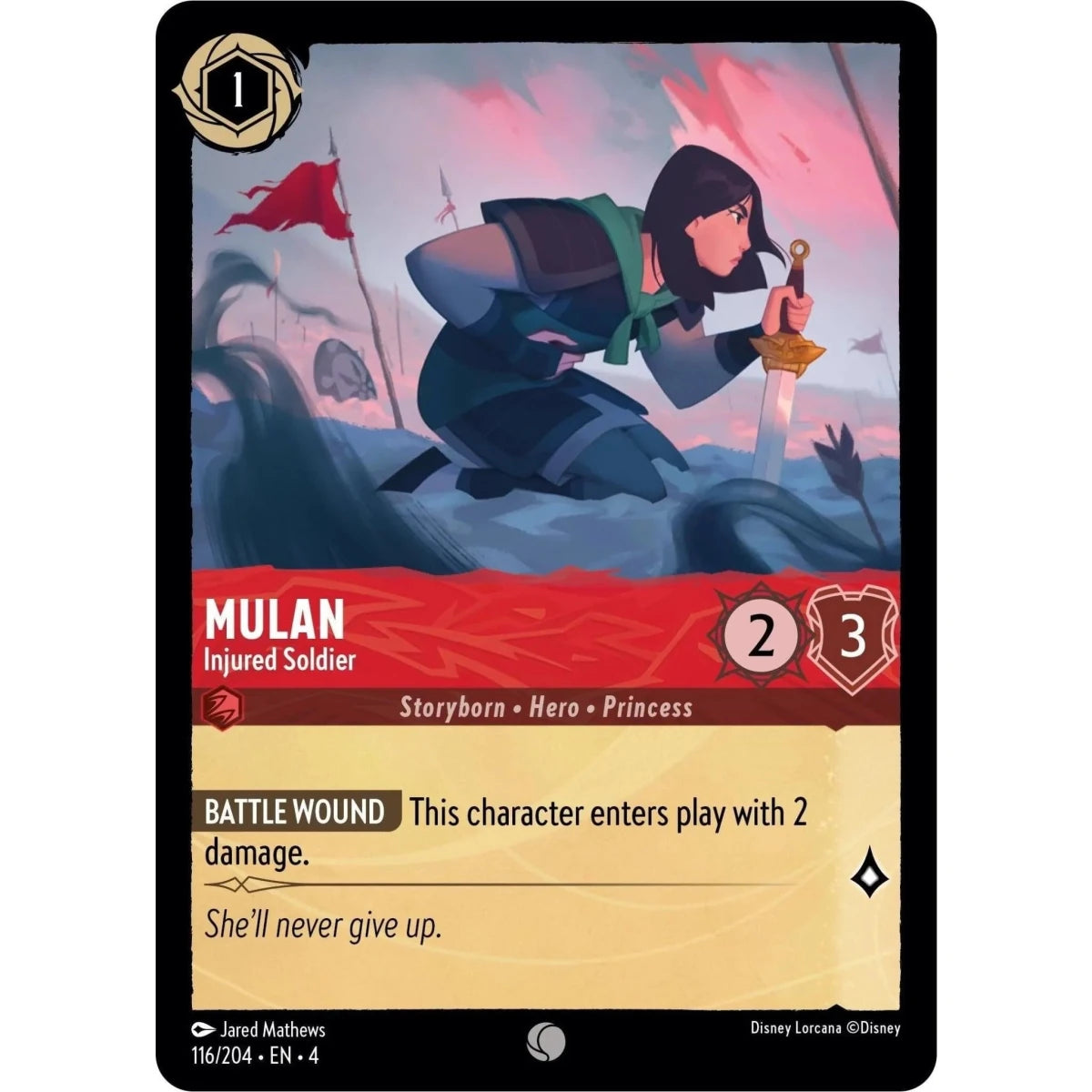 Mulan - Injured Soldier (116/204) (Ursula's Return) in Malta | LAB7
