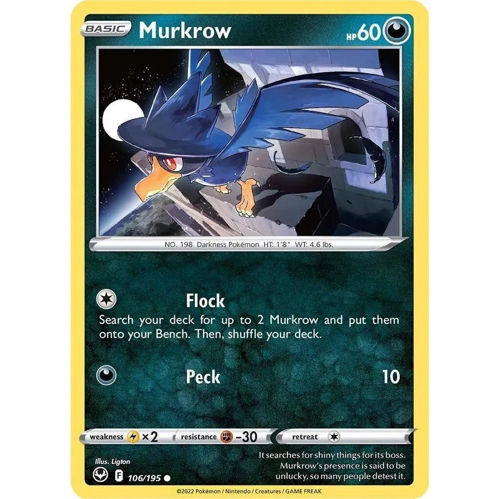 Murkrow (106/195) (SWSH12: Silver Tempest) in Malta | LAB7