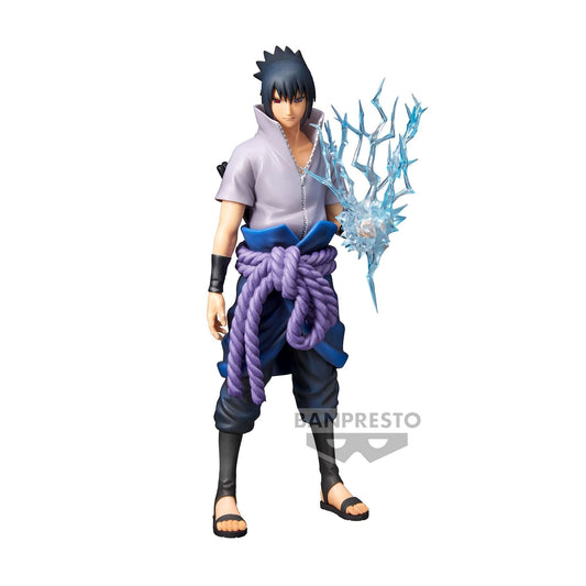 Banpresto - NARUTO SHIPPUDEN - Uchiha Sasuke - Figure Grandista Nero 28cm