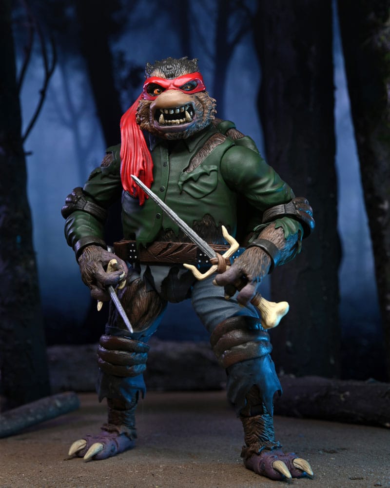 NECA Universal Monsters x TMNT Raphael as The Wolfman Ultimate Action Figure 18 cm by LAB7 Malta, Europe