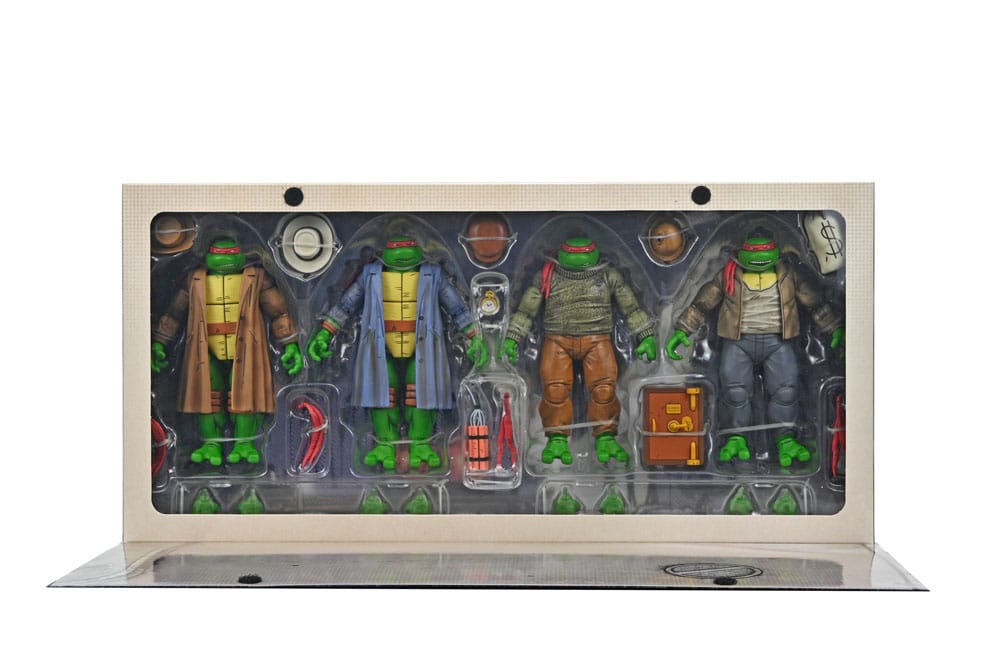 NECA Teenage Mutant Ninja Turtles (Mirage Comics) Gangster Turtles 7" Scale Action Figure 4-Pack