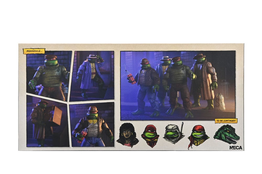 NECA Teenage Mutant Ninja Turtles (Mirage Comics) Gangster Turtles 7" Scale Action Figure 4-Pack