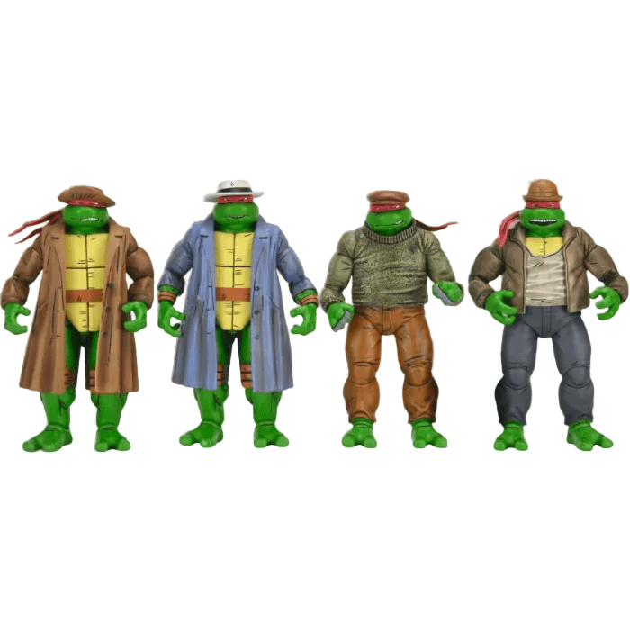 NECA Teenage Mutant Ninja Turtles (Mirage Comics) Gangster Turtles 7" Scale Action Figure 4-Pack