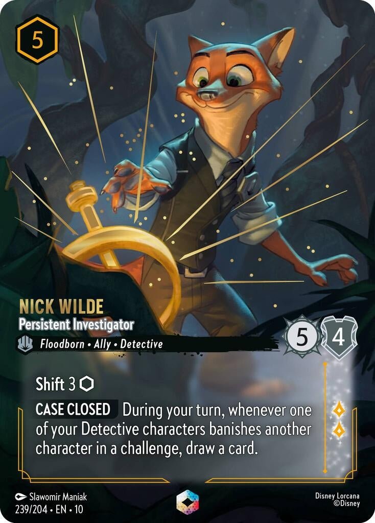 Nick Wilde - Persistent Investigator (Enchanted) (239/204) (Whispers in the Well) by LAB7 Malta, Europe