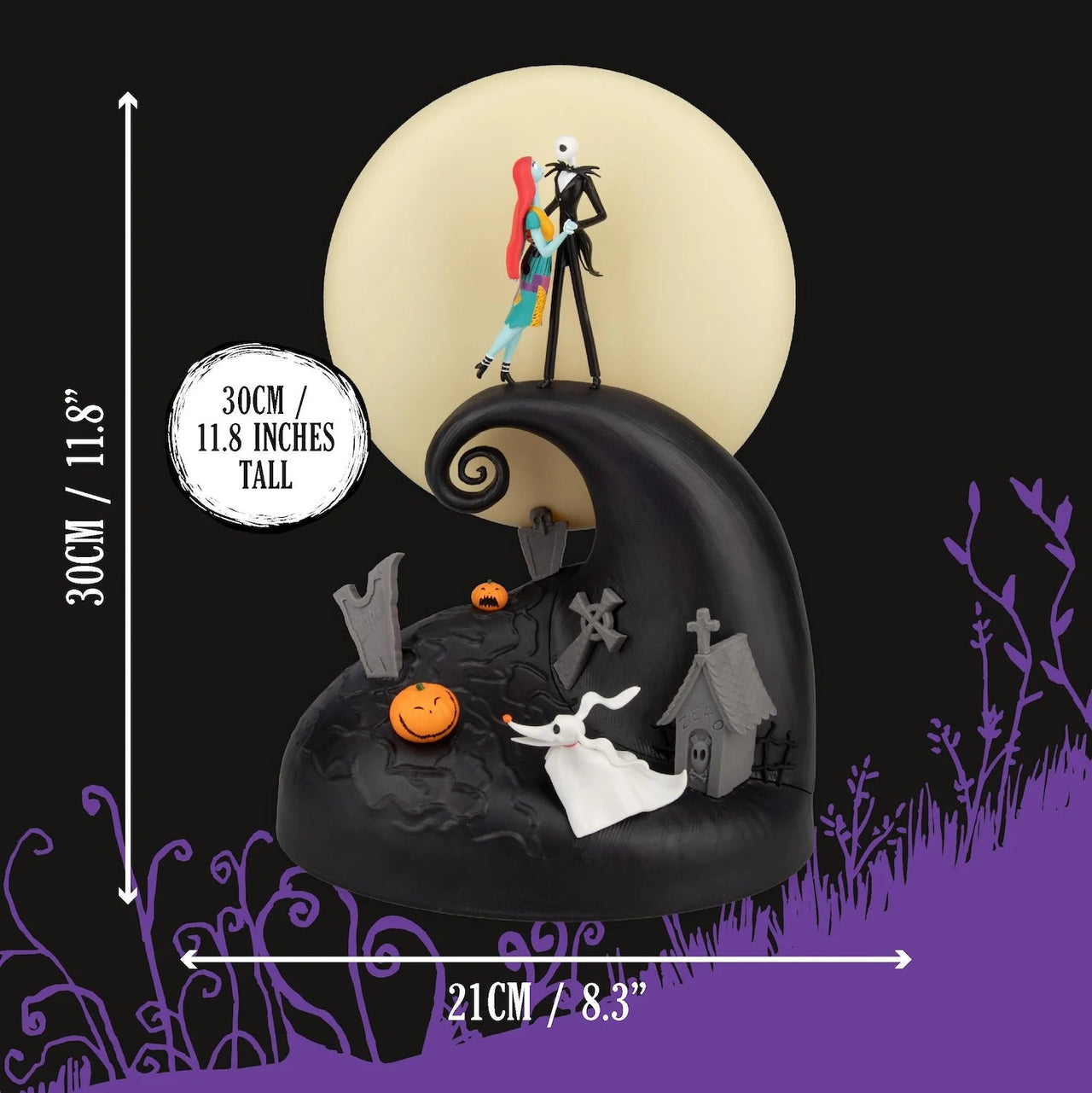 Nightmare Before Christmas Lamp Diorama 30cm 5056577754032 by LAB7 Malta, Europe