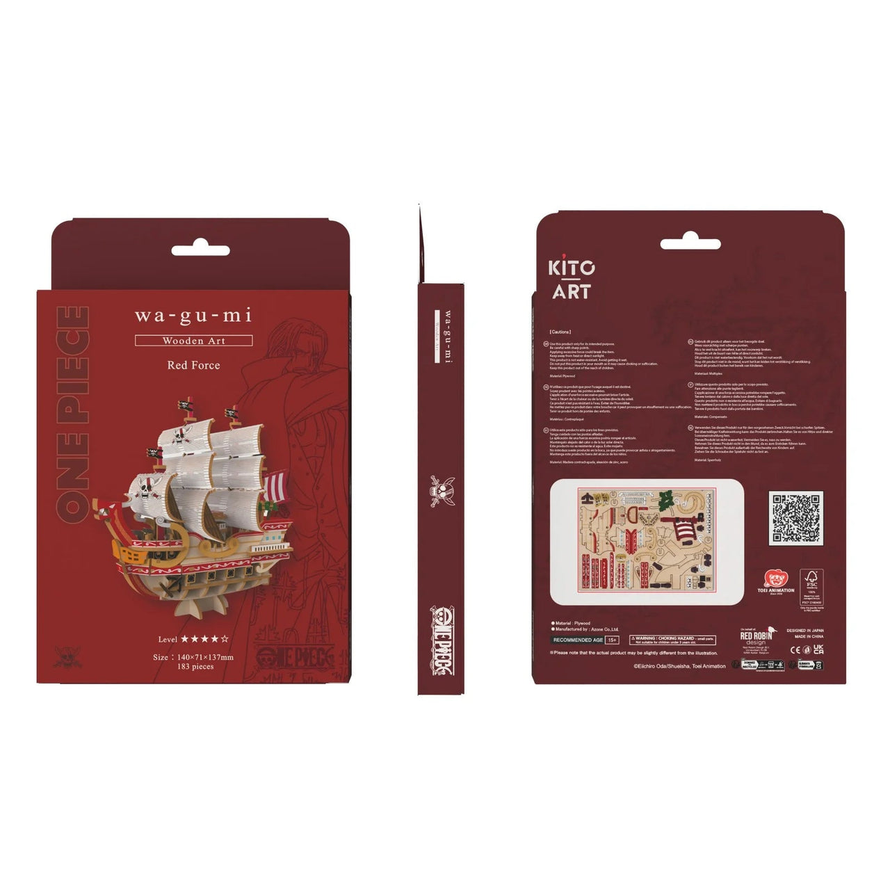 One Piece Red Force Wooden Model Kit in Malta | LAB7