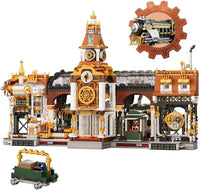 Original - Steampunk Series Construction Set Steampunk Railway Station 36 cm by LAB7 Malta, Europe