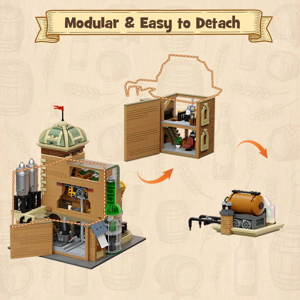 Pantasy Craft Brewery Building Set 85023 – 6hr Brick Build by LAB7 Malta, Europe