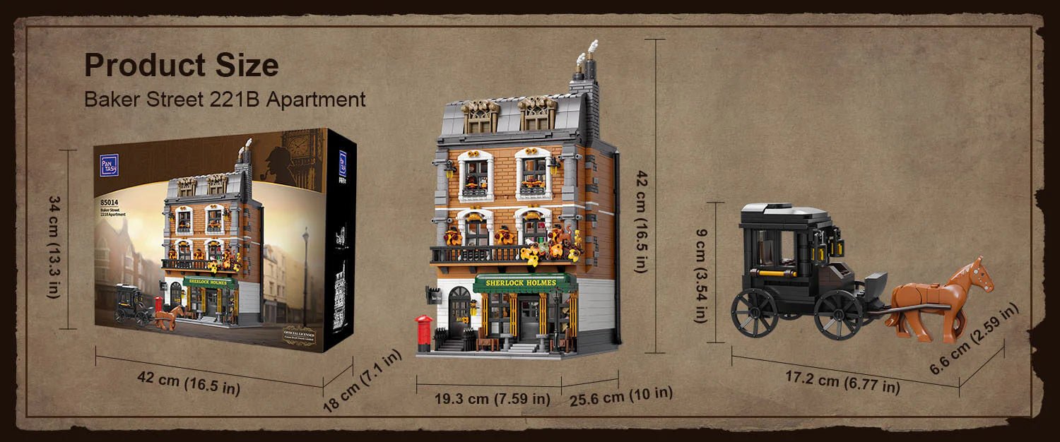Pantasy - Pantasy Sherlock Holmes 221B Apartment 85014 | Premium Building Set