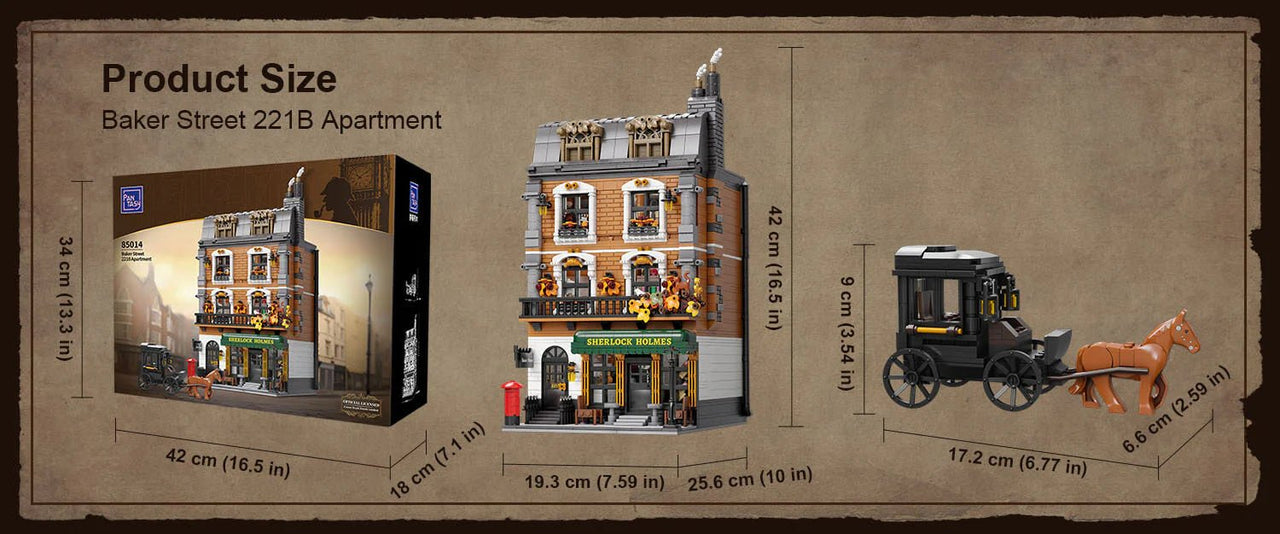 Pantasy Sherlock Holmes 221B Apartment 85014 | Premium Building Set in Malta | LAB7