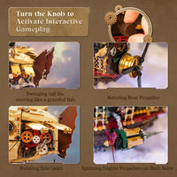Pantasy Steampunk Airship Building Block Set – 2858pcs Model in Malta | LAB7