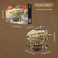 Pantasy Steampunk Airship Building Block Set – 2858pcs Model in Malta | LAB7