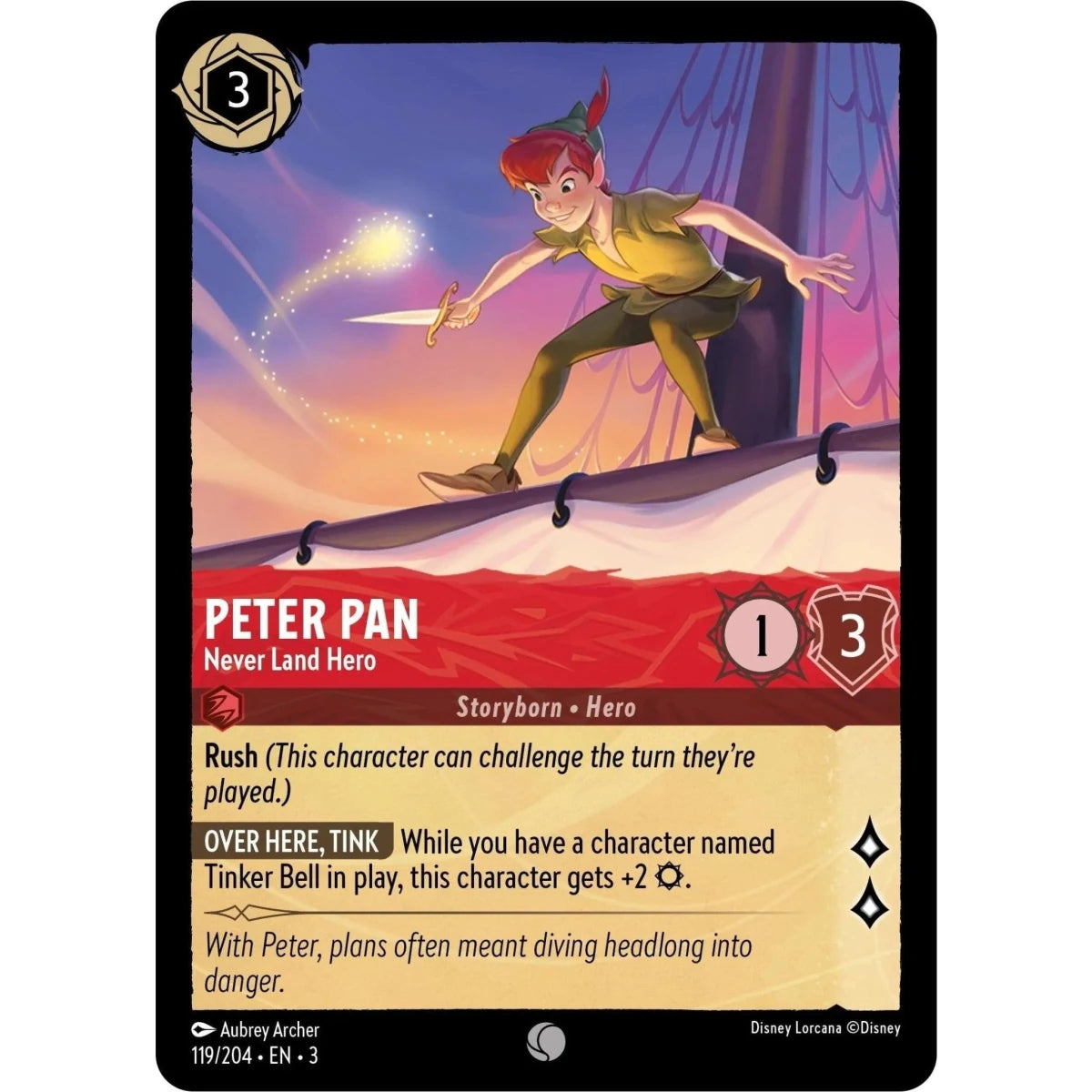 Peter Pan - Never Land Hero (119/204) (Into the Inklands) in Malta | LAB7