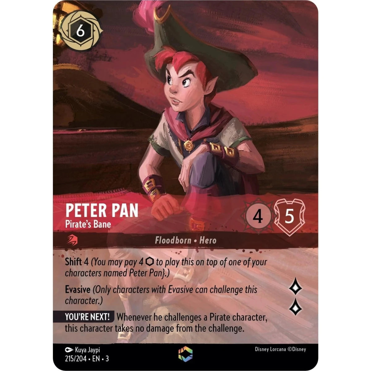 Peter Pan - Pirate's Bane (Enchanted) (215/204) (Into the Inklands) in Malta | LAB7