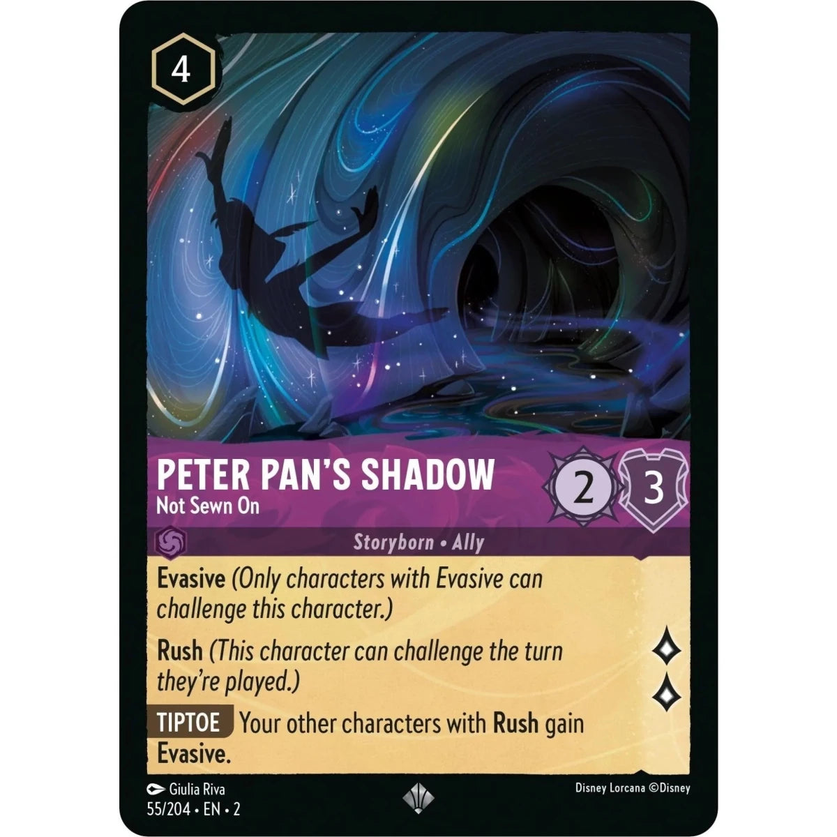 Peter Pan's Shadow - Not Sewn On (55/204) (Rise of the Floodborn) in Malta | LAB7