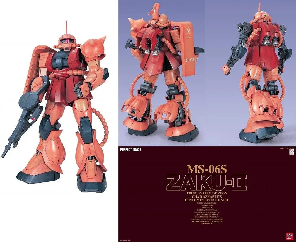 Bandai Gunpla PG 1/60 Char's Zaku II Model Kit – Perfect Grade by LAB7 Malta, Europe