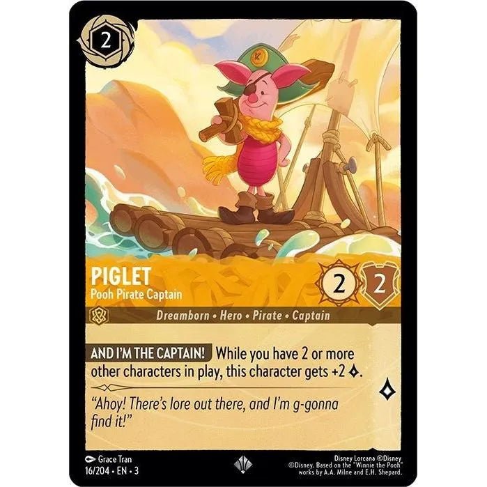 Piglet - Pooh Pirate Captain (16/204) (Into the Inklands) in Malta | LAB7