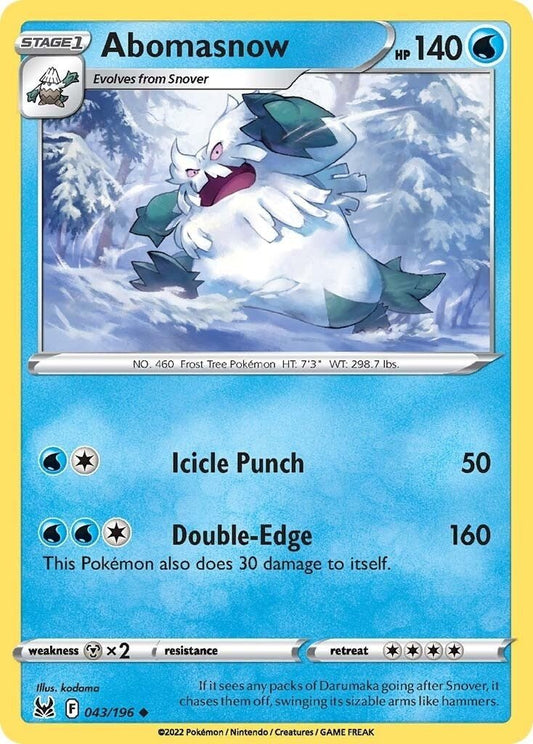 Pokemon - Abomasnow (043/196) (SWSH11: Lost Origin)