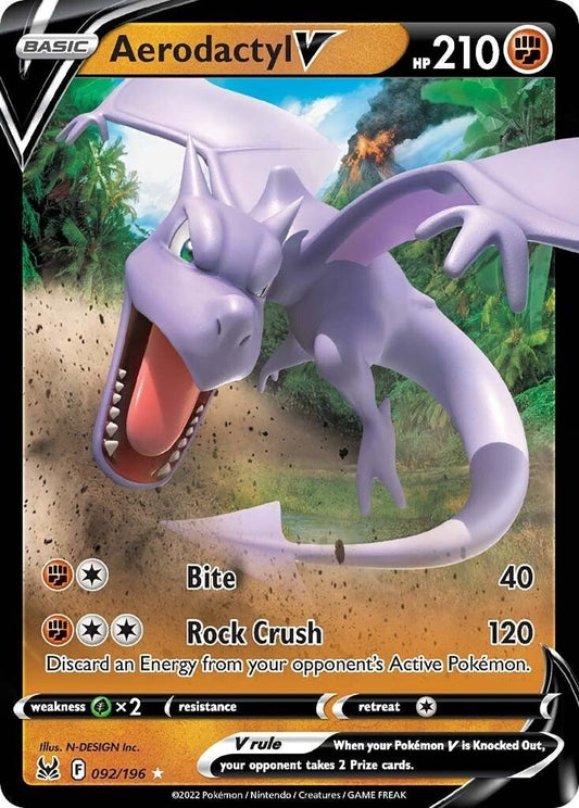 Pokemon - Aerodactyl V (092/196) (SWSH11: Lost Origin)