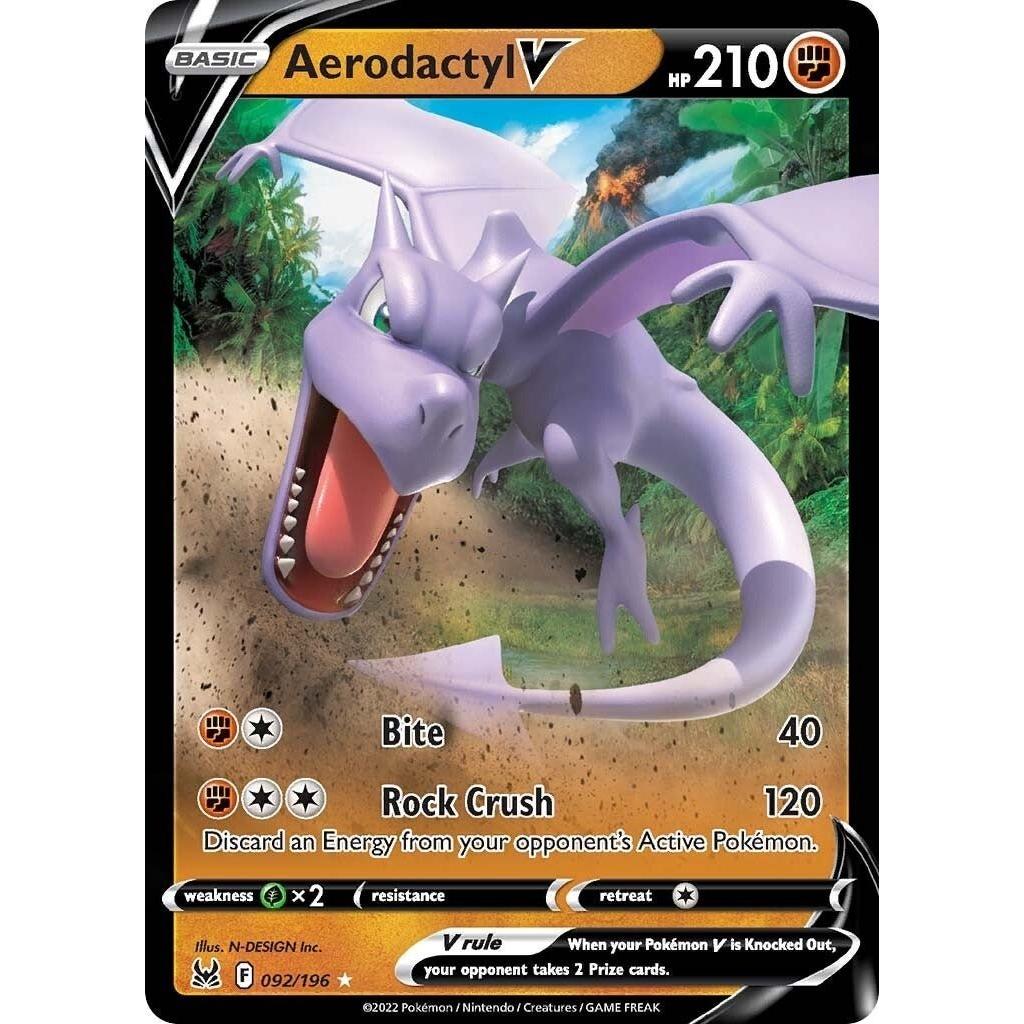Pokemon Aerodactyl V (092/196) (SWSH11: Lost Origin) by LAB7 Malta, Europe