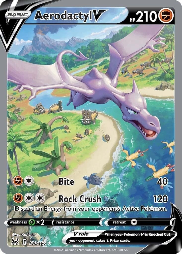 Pokemon - Aerodactyl V (Alternate Full Art) (180/196) (SWSH11: Lost Origin)