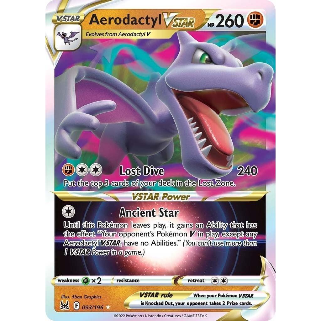 Pokemon Aerodactyl VSTAR (093/196) (SWSH11: Lost Origin) by LAB7 Malta, Europe