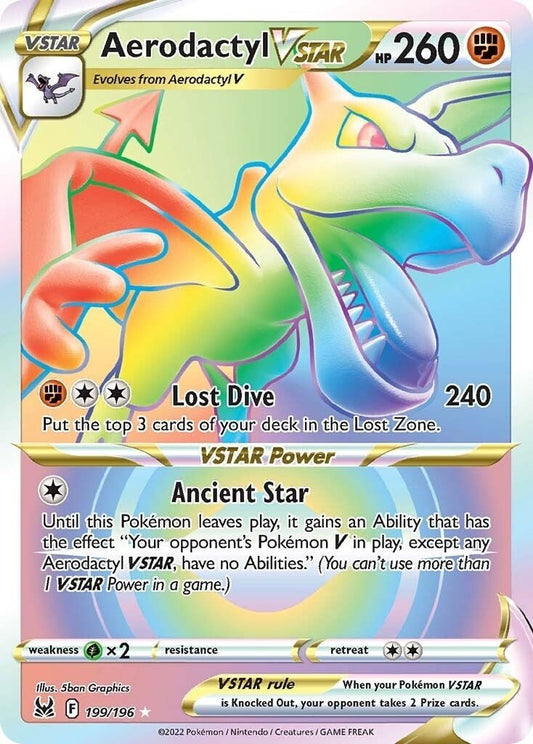 Pokemon - Aerodactyl VSTAR (Secret) (199/196) (SWSH11: Lost Origin)