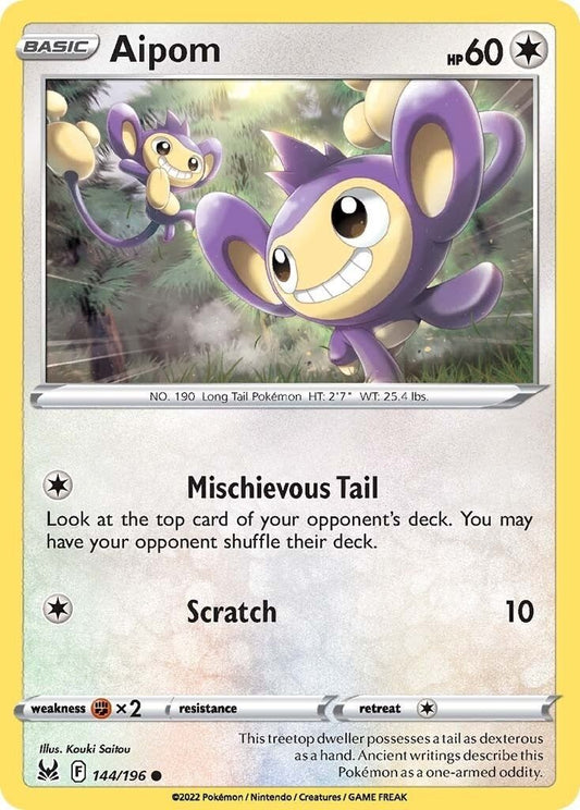 Pokemon - Aipom (144/196) (SWSH11: Lost Origin)
