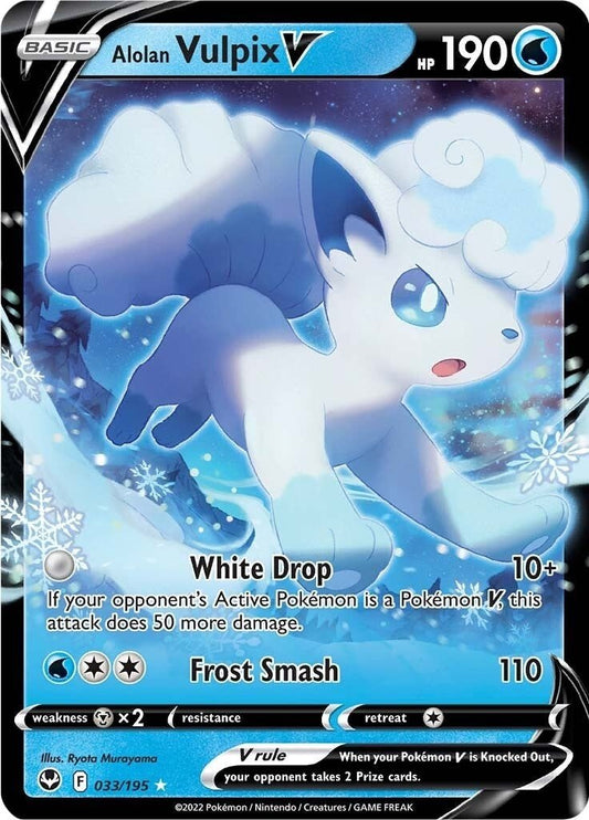 Pokemon - Alolan Vulpix V (033/195) (SWSH12: Silver Tempest)