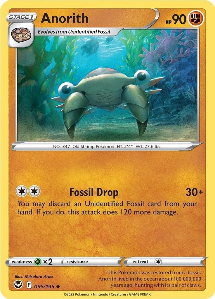 Pokemon - Anorith (095/195) (SWSH12: Silver Tempest)