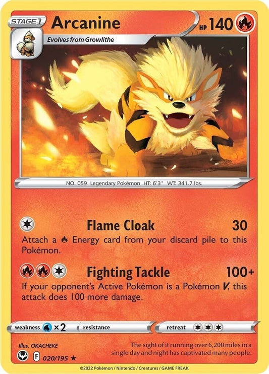 Pokemon - Arcanine (020/195) (SWSH12: Silver Tempest)