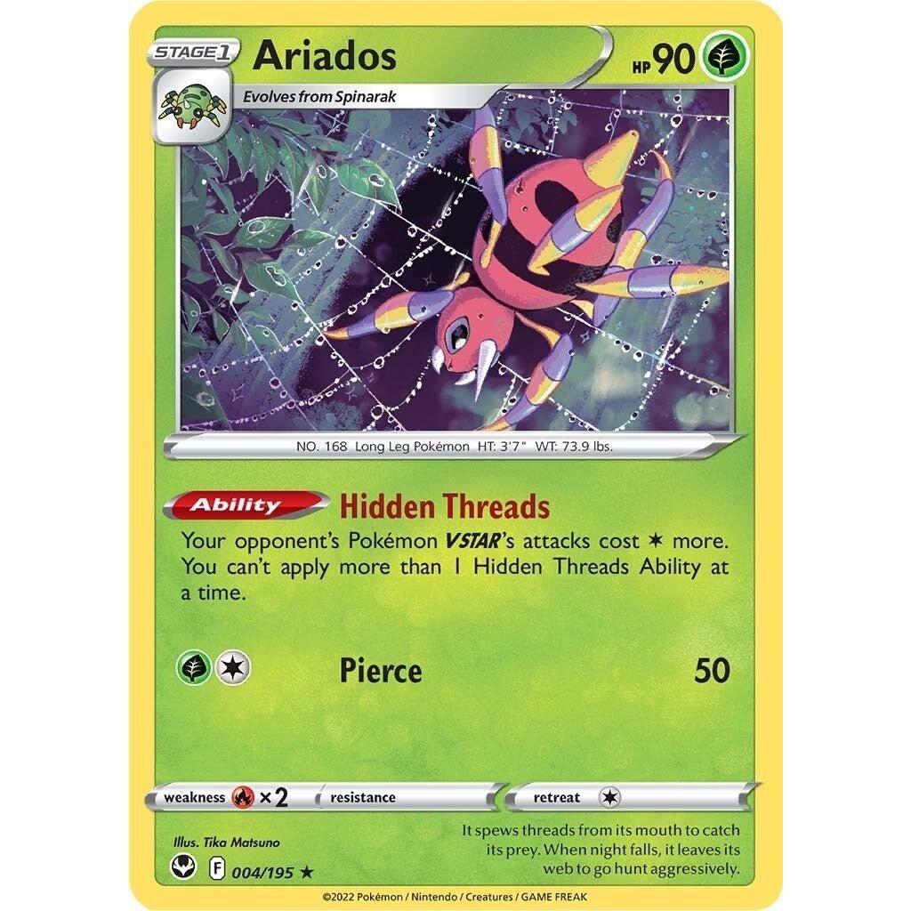 The Pokemon Company Ariados (004/195) (SWSH12: Silver Tempest) by LAB7 Malta, Europe