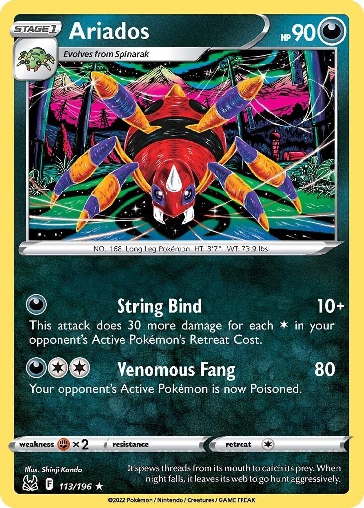 Pokemon - Ariados (113/196) (SWSH11: Lost Origin)