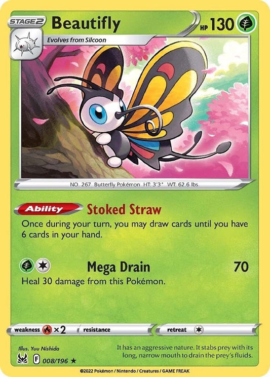 Pokemon - Beautifly (008/196) (SWSH11: Lost Origin)