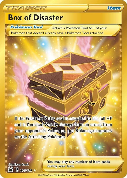 Pokemon - Box of Disaster (Secret) (214/196) (SWSH11: Lost Origin)