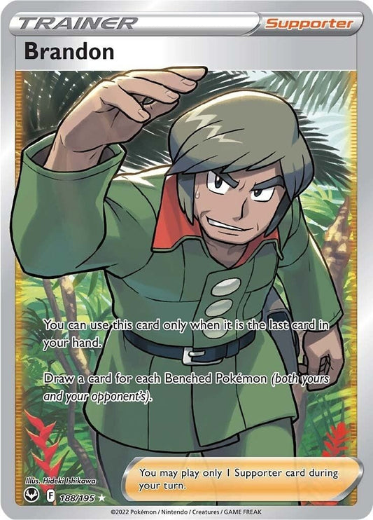 Pokemon - Brandon (Full Art) (188/195) (SWSH12: Silver Tempest)