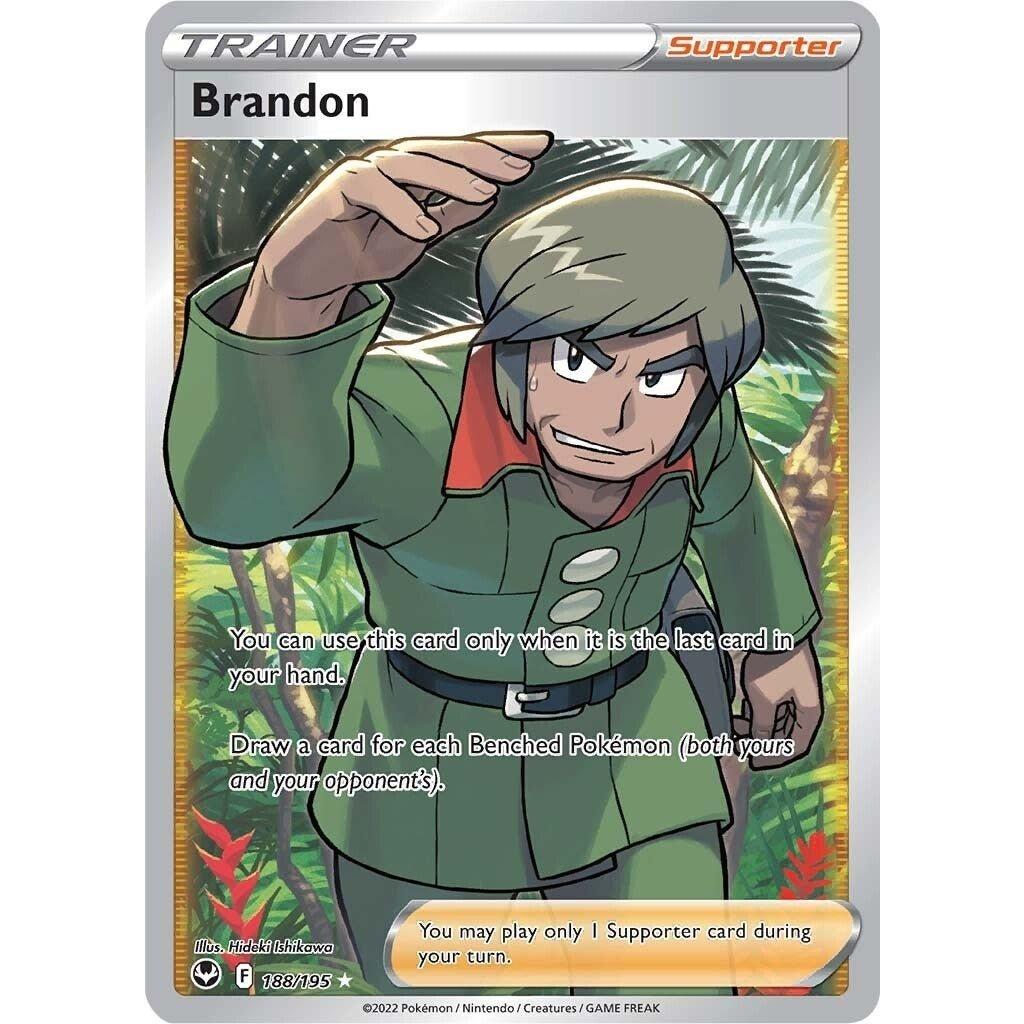 The Pokemon Company Brandon (Full Art) (188/195) (SWSH12: Silver Tempest) by LAB7 Malta, Europe