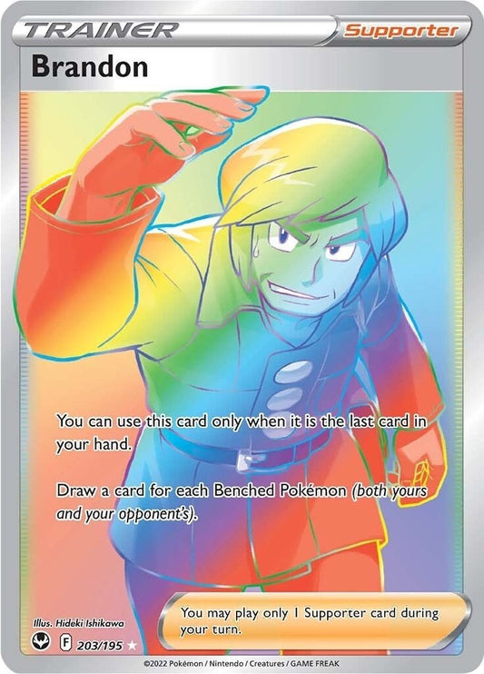 Pokemon - Brandon (Secret) (203/195) (SWSH12: Silver Tempest)