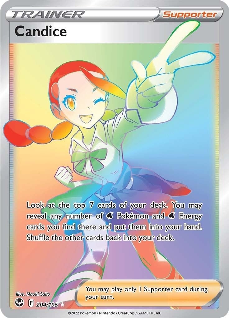 Pokemon - Candice (Secret) (204/195) (SWSH12: Silver Tempest)
