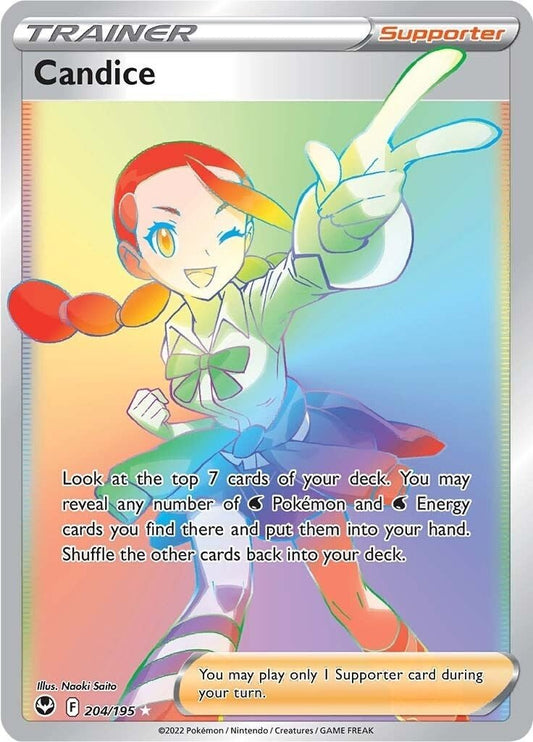Pokemon - Candice (Secret) (204/195) (SWSH12: Silver Tempest)