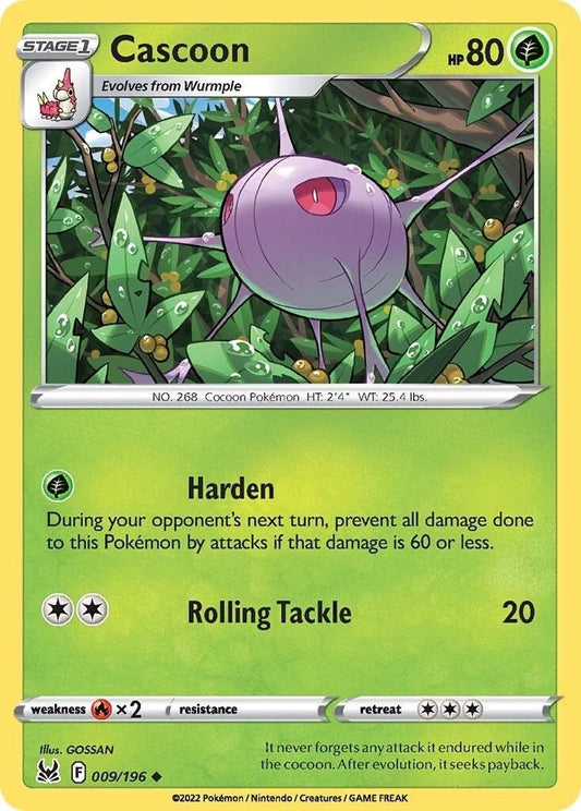 Pokemon - Cascoon (009/196) (SWSH11: Lost Origin)