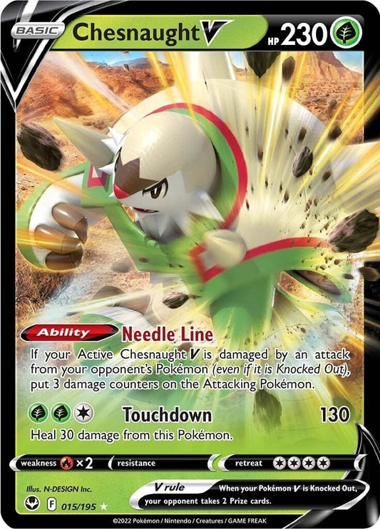 Pokemon - Chesnaught V (015/195) (SWSH12: Silver Tempest)