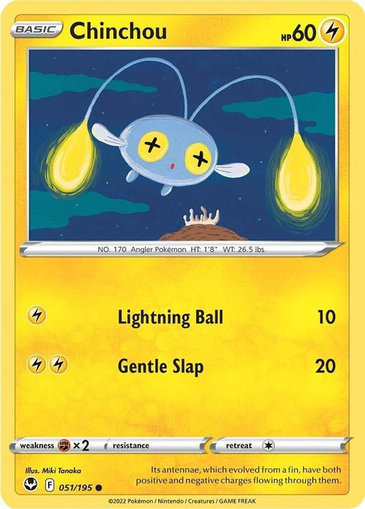 Pokemon - Chinchou (051/195) (SWSH12: Silver Tempest)