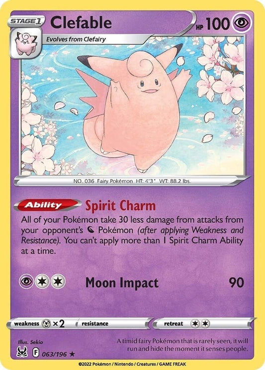 Pokemon - Clefable (063/196) (SWSH11: Lost Origin)