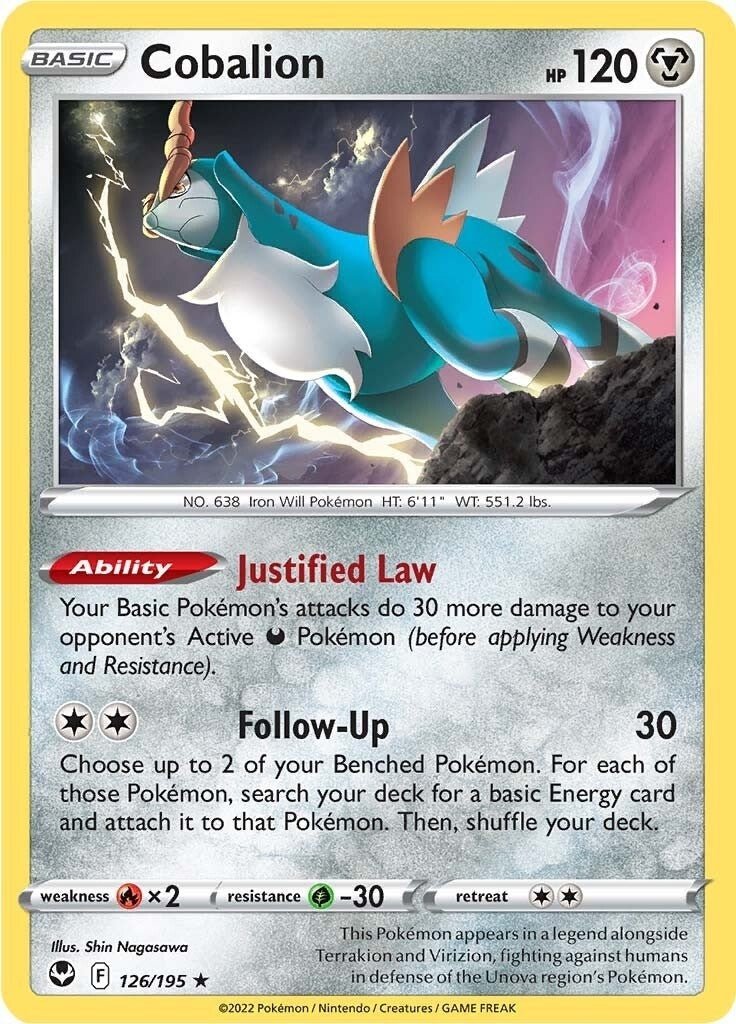 Pokemon - Cobalion (126/195) (SWSH12: Silver Tempest)