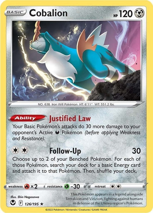Pokemon - Cobalion (126/195) (SWSH12: Silver Tempest)