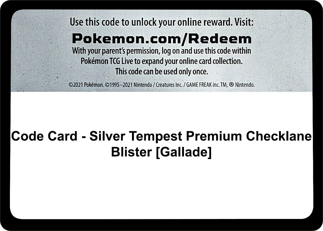 Pokemon - Code Card - Silver Tempest Premium Checklane Blister [Gallade] (SWSH12: Silver Tempest)